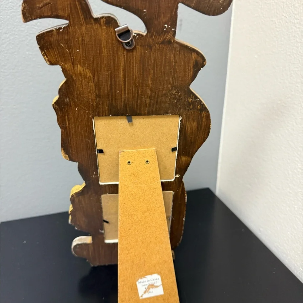Gold Silver Golf Bag Double‎ Picture Frame 2.5x2.5” wall mount